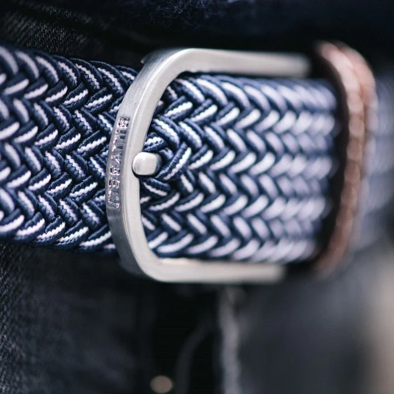 BillyBelt Bogota Woven Belt Blue / White - Image 3