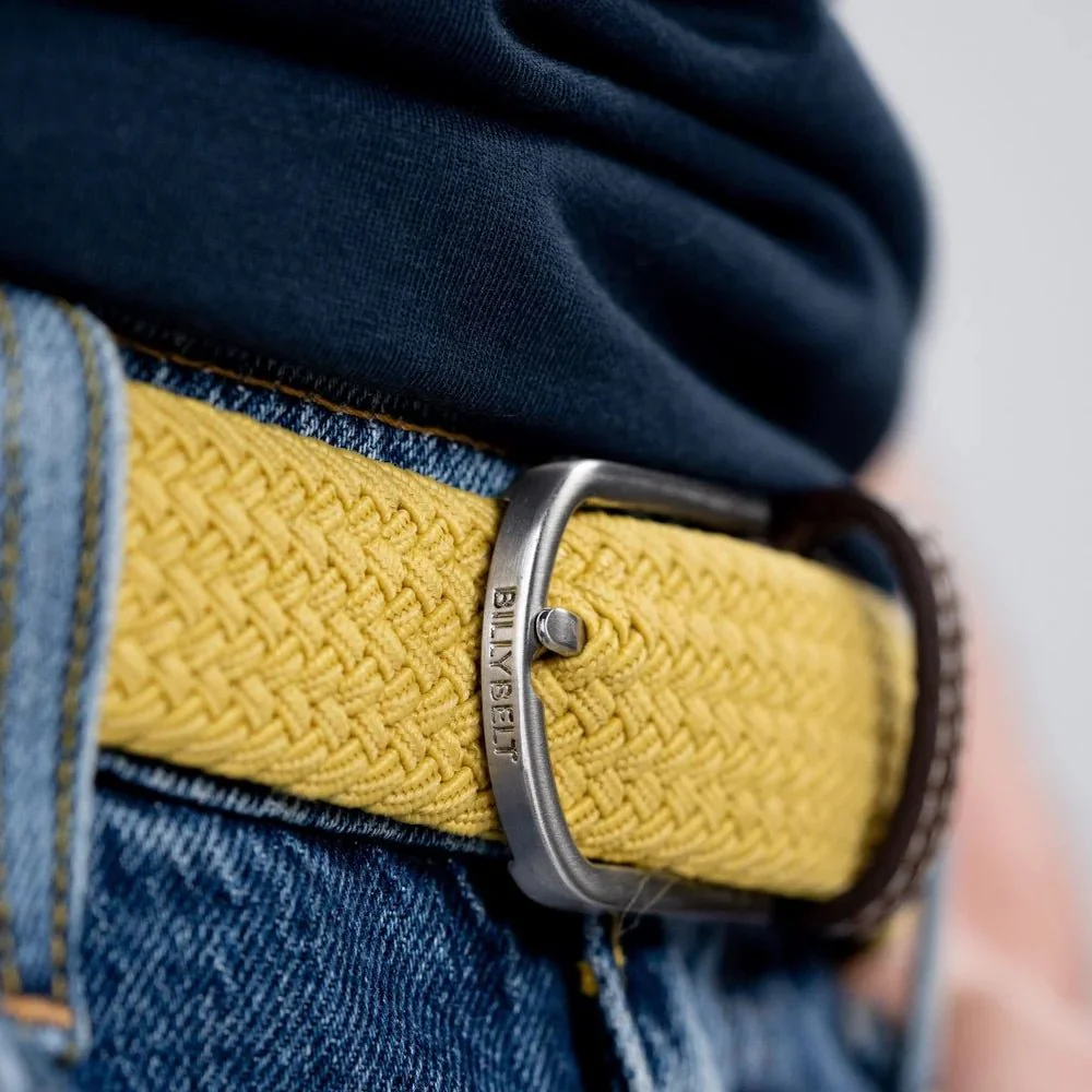 BillyBelt Braided Belt Curry Yellow - Image 3