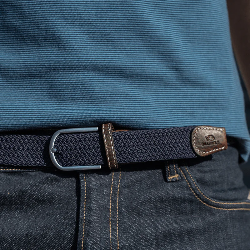 BillyBelt Braided Belt Navy - Image 2