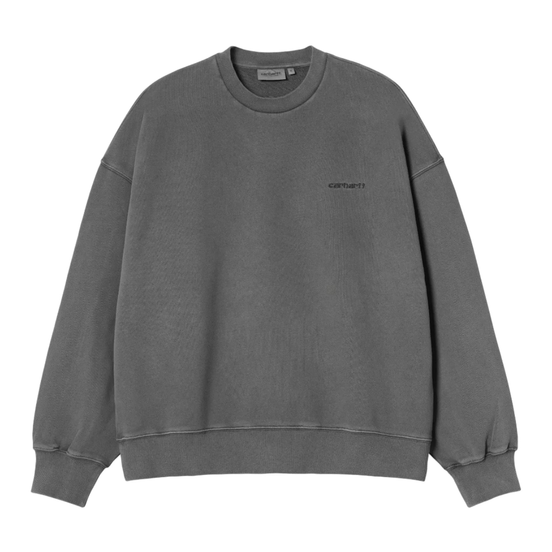 Carhartt WIP Benton Cotton Sweat Graphite Garment Dye