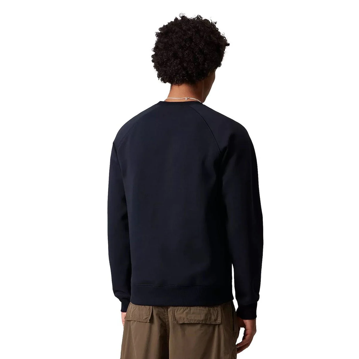 Carhartt WIP Chase Sweat Dark Navy/Gold - Image 4