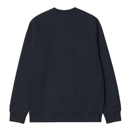 Carhartt WIP Chase Sweat Dark Navy/Gold - Image 5