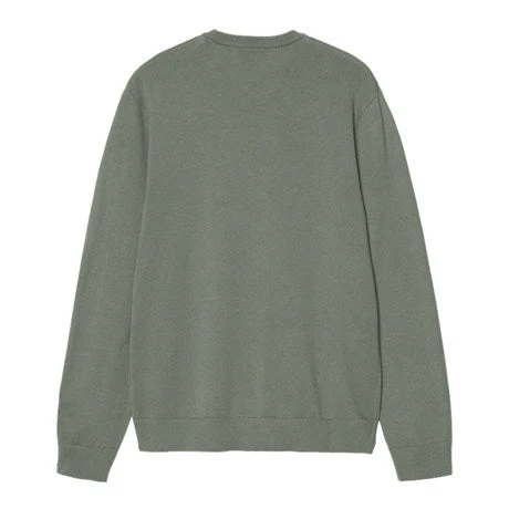 Carhartt WIP Madison Cotton Sweater Velvet Green - Image 2