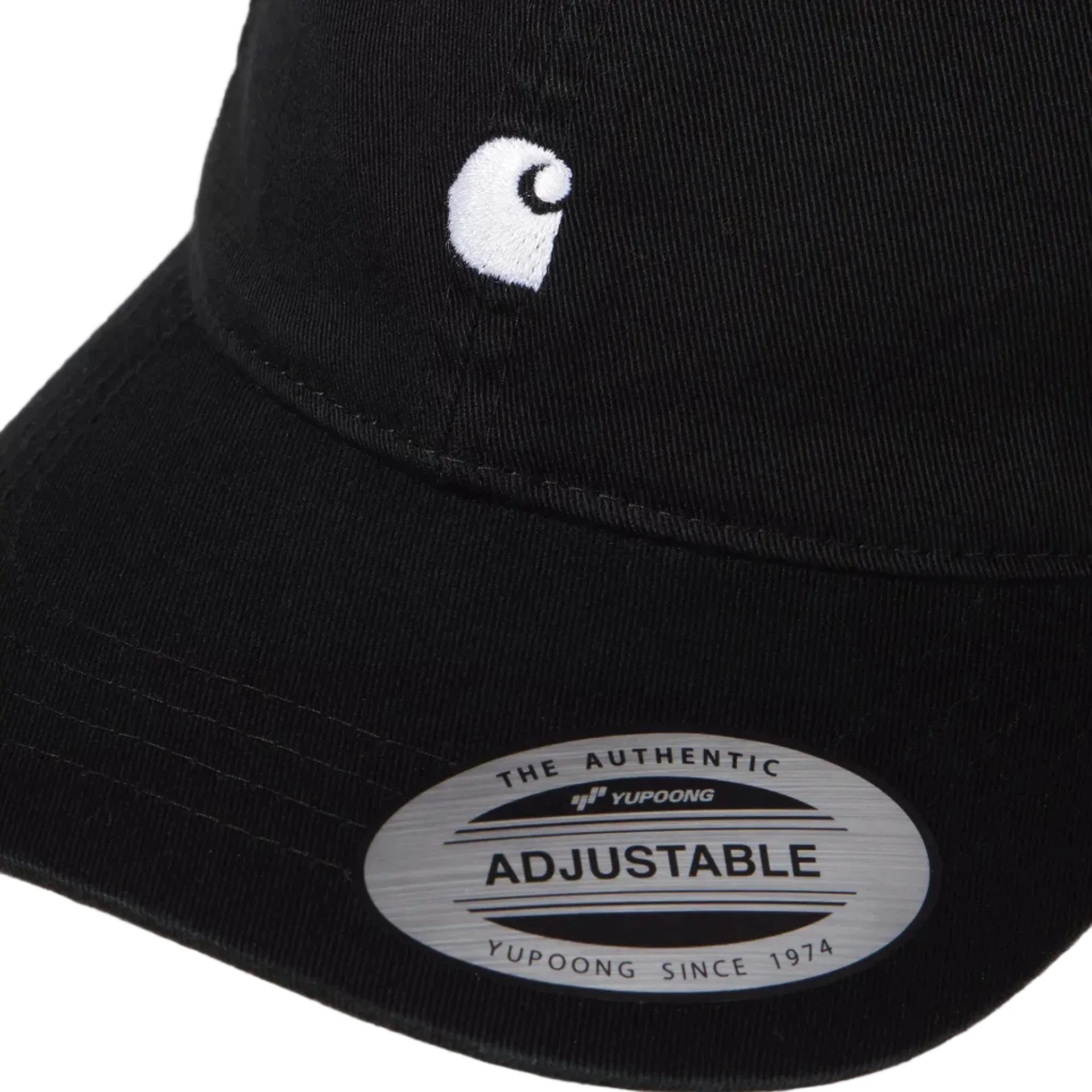 Carhartt WIP Madison Logo Twill Cap Black/White - Image 3
