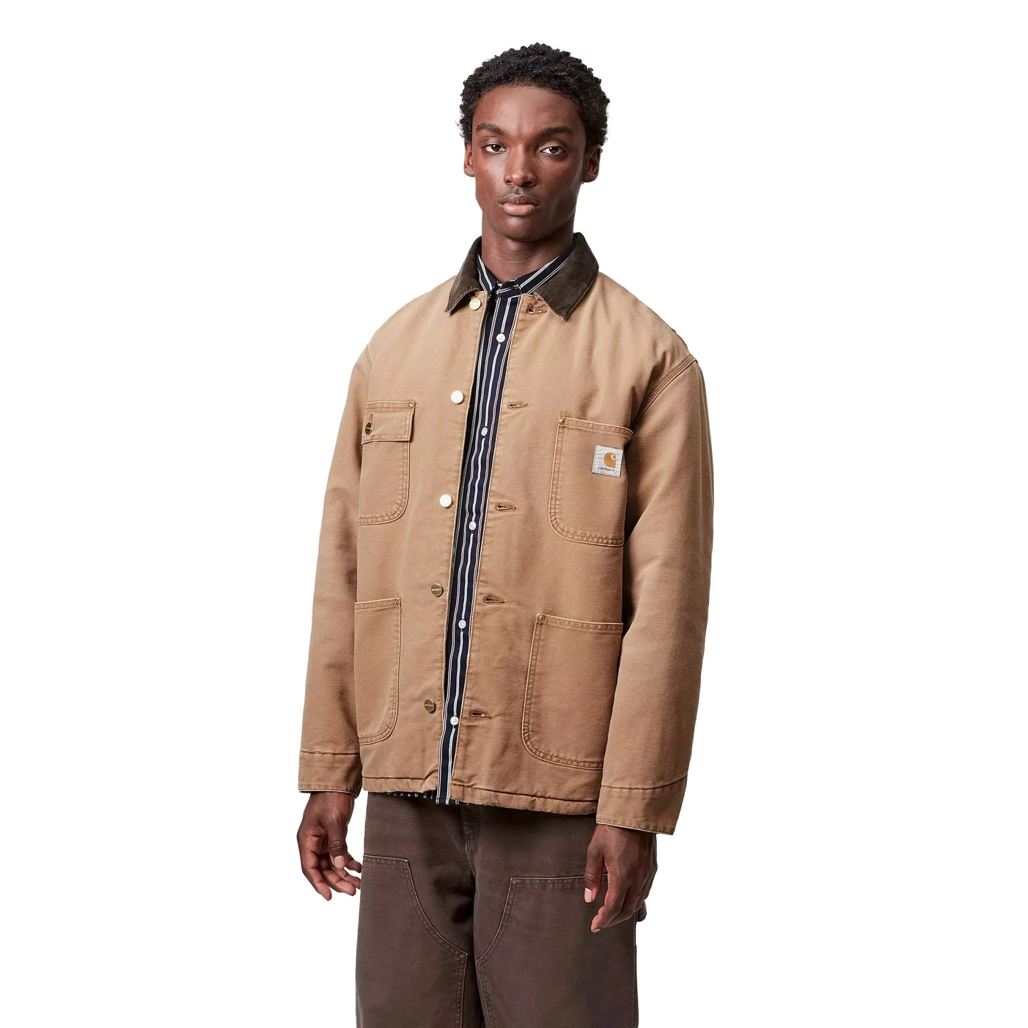 Carhartt WIP OG Chore Coat Dearborn Canvas Hamilton Brown / Tobacco Stone - Image 3
