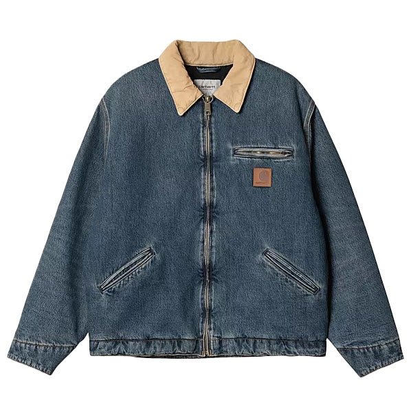 Carhartt WIP OG Detroit Jacket Blue / Dusty H Brown - Image 2