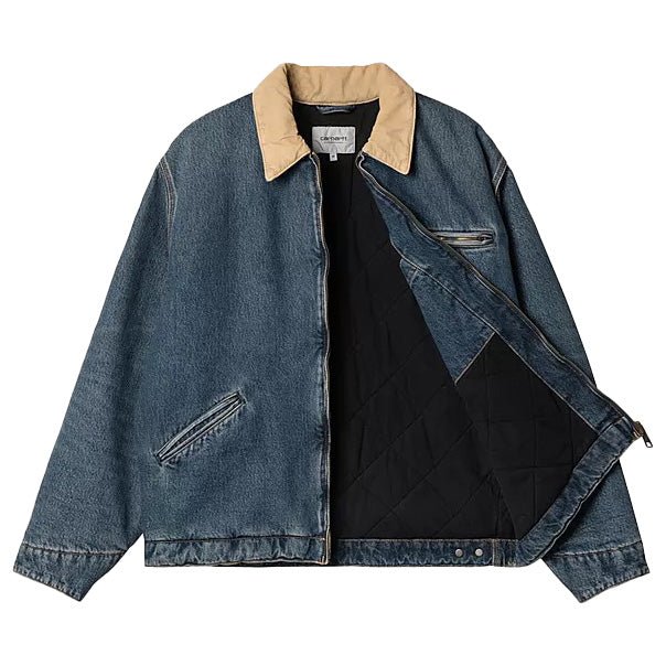 Carhartt WIP OG Detroit Jacket Blue / Dusty H Brown - Image 3