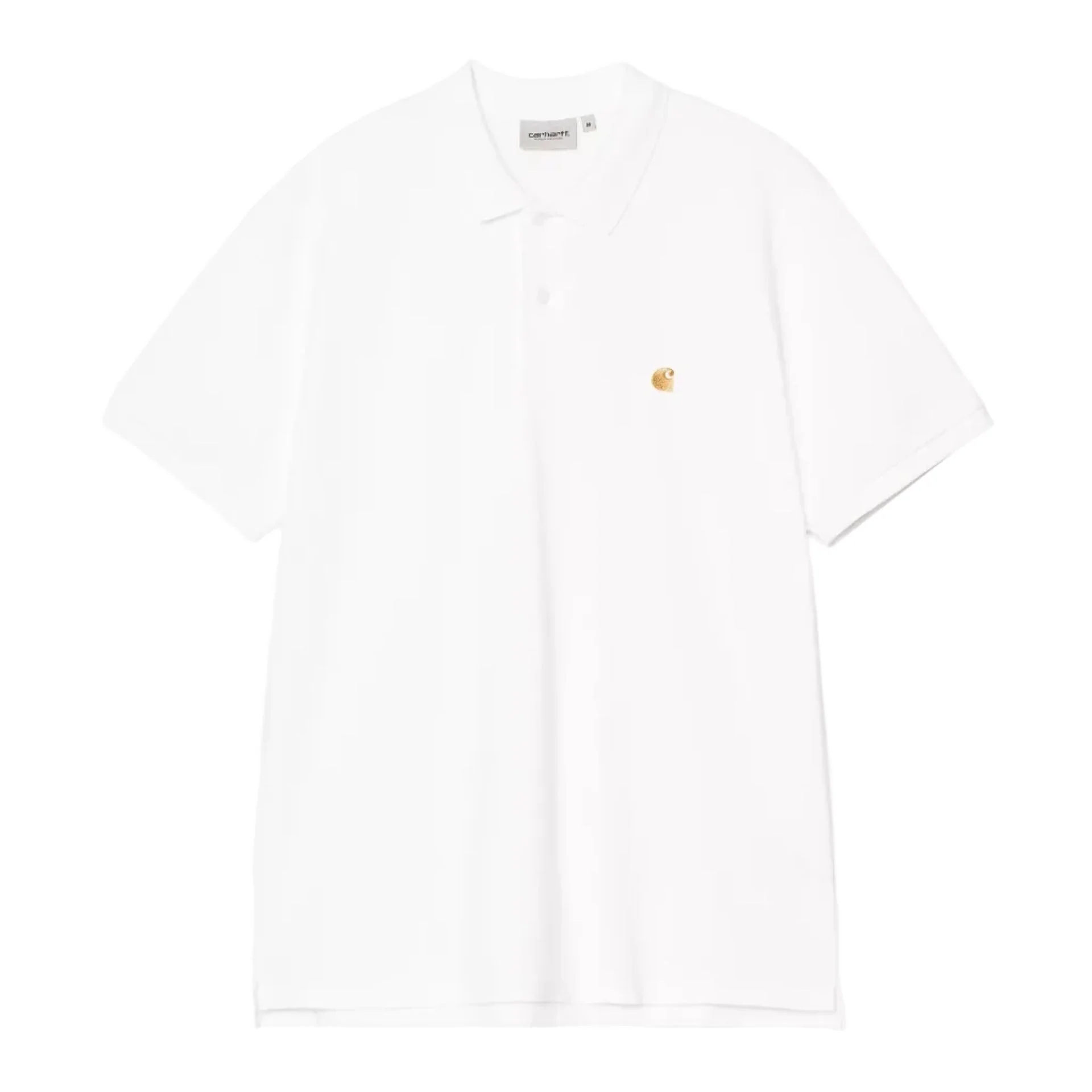 Carhartt WIP S/S Chase Pique Polo White/Gold