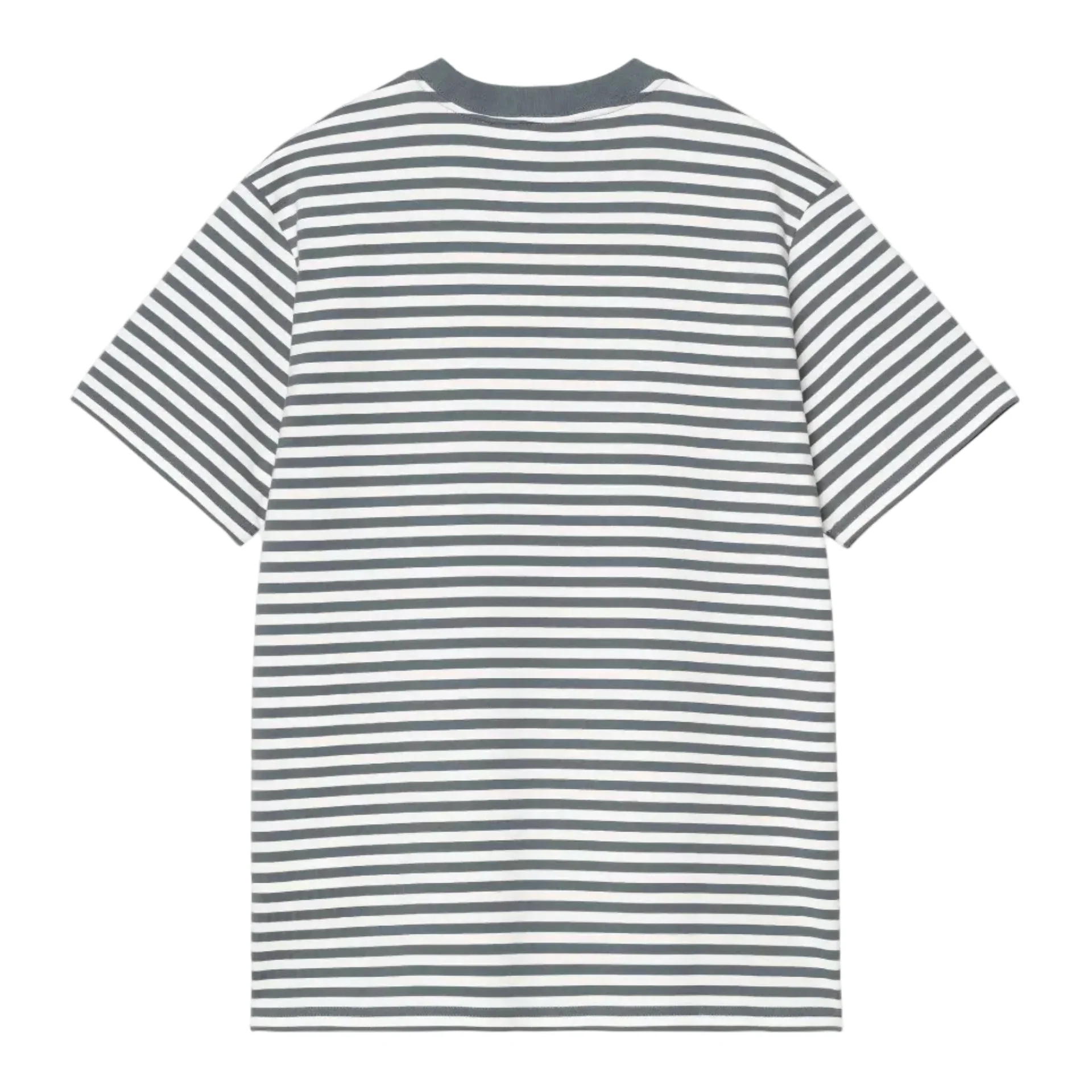 Carhartt WIP S/S Ezra Pocket Tee Cozy Blue /Wax Stripe - Image 2