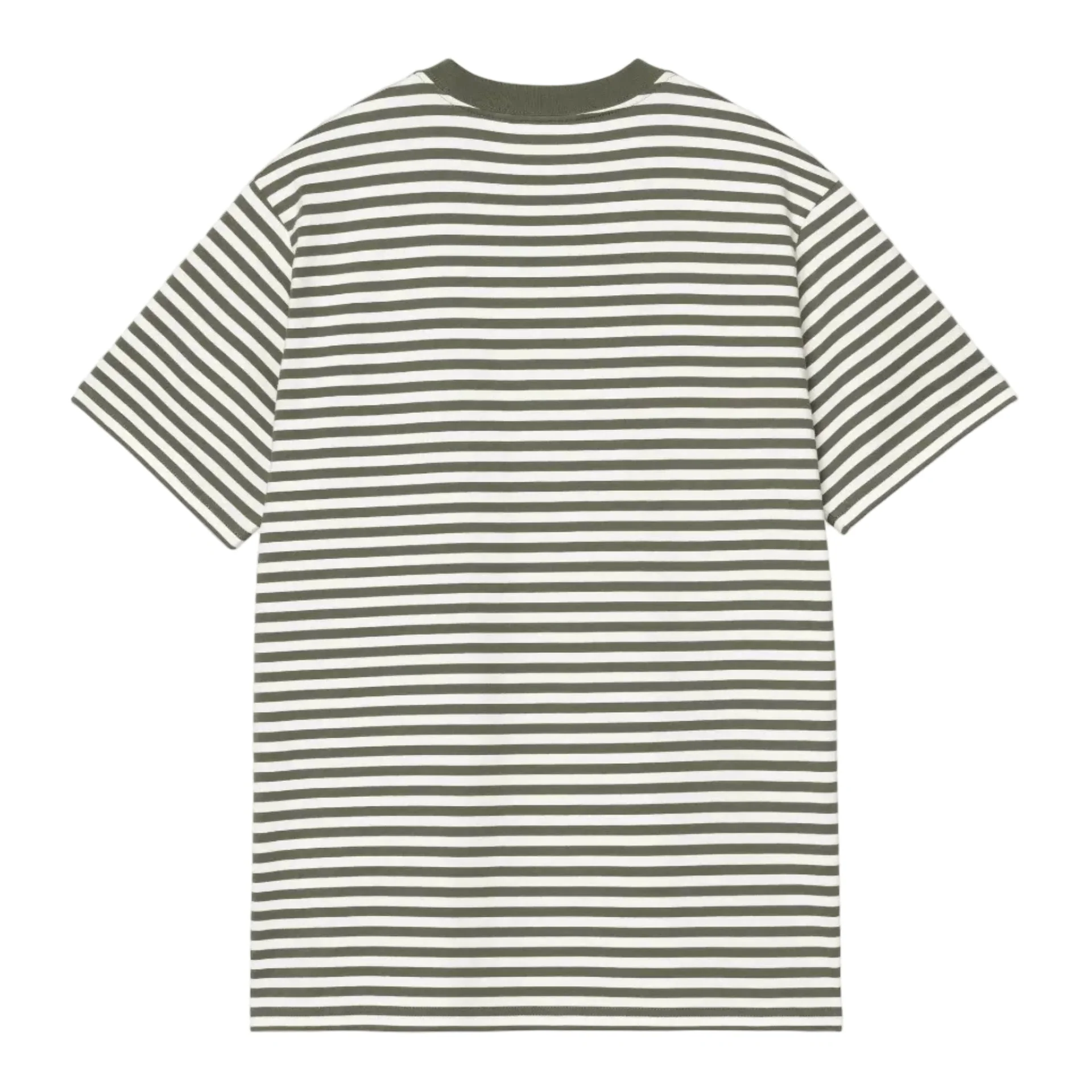 Carhartt WIP S/S Ezra Pocket Tee Leaf /Wax Stripe - Image 2