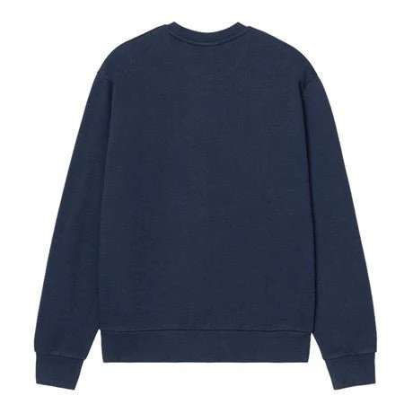 Carhartt WIP Script Embroidery Sweatshirt Jupiter / White - Image 3