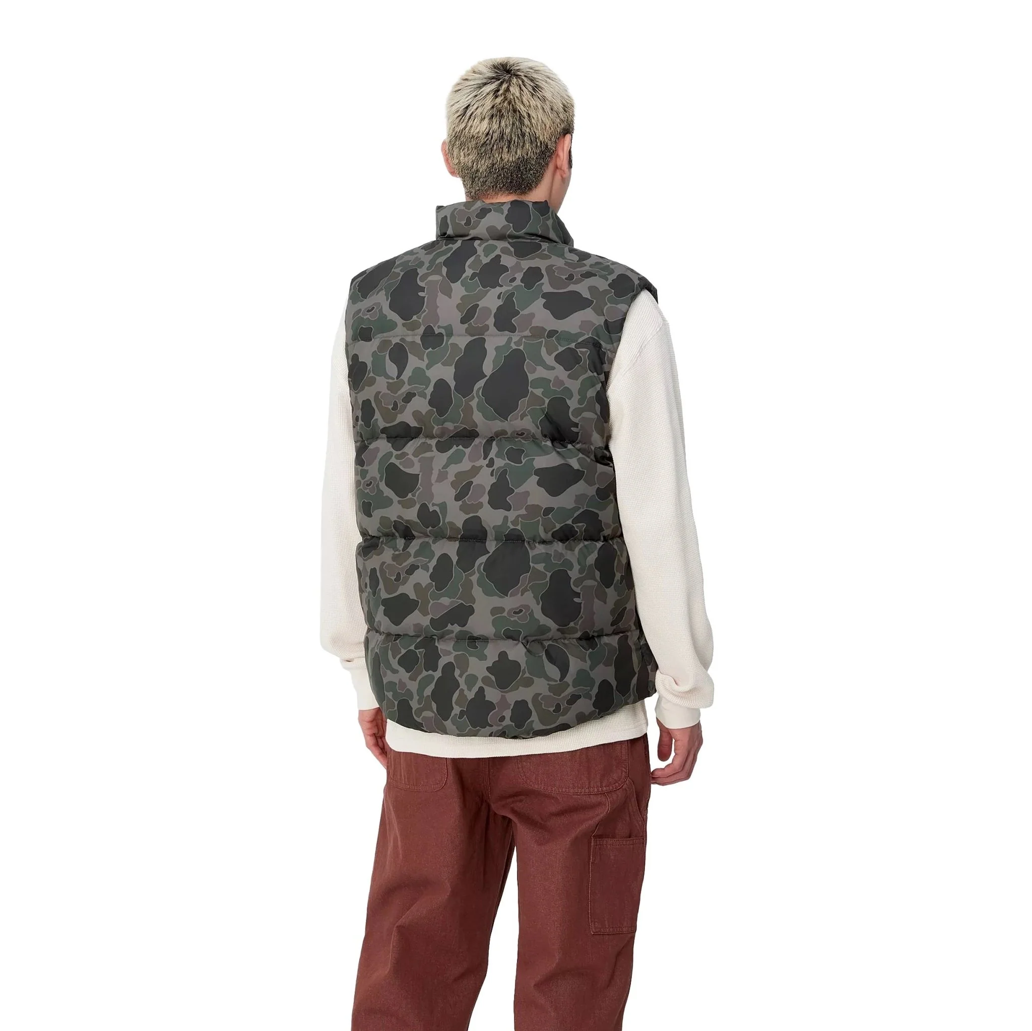 Carhartt WIP Springfield Vest Camo Duck Grey/Hamilton Brown - Image 3