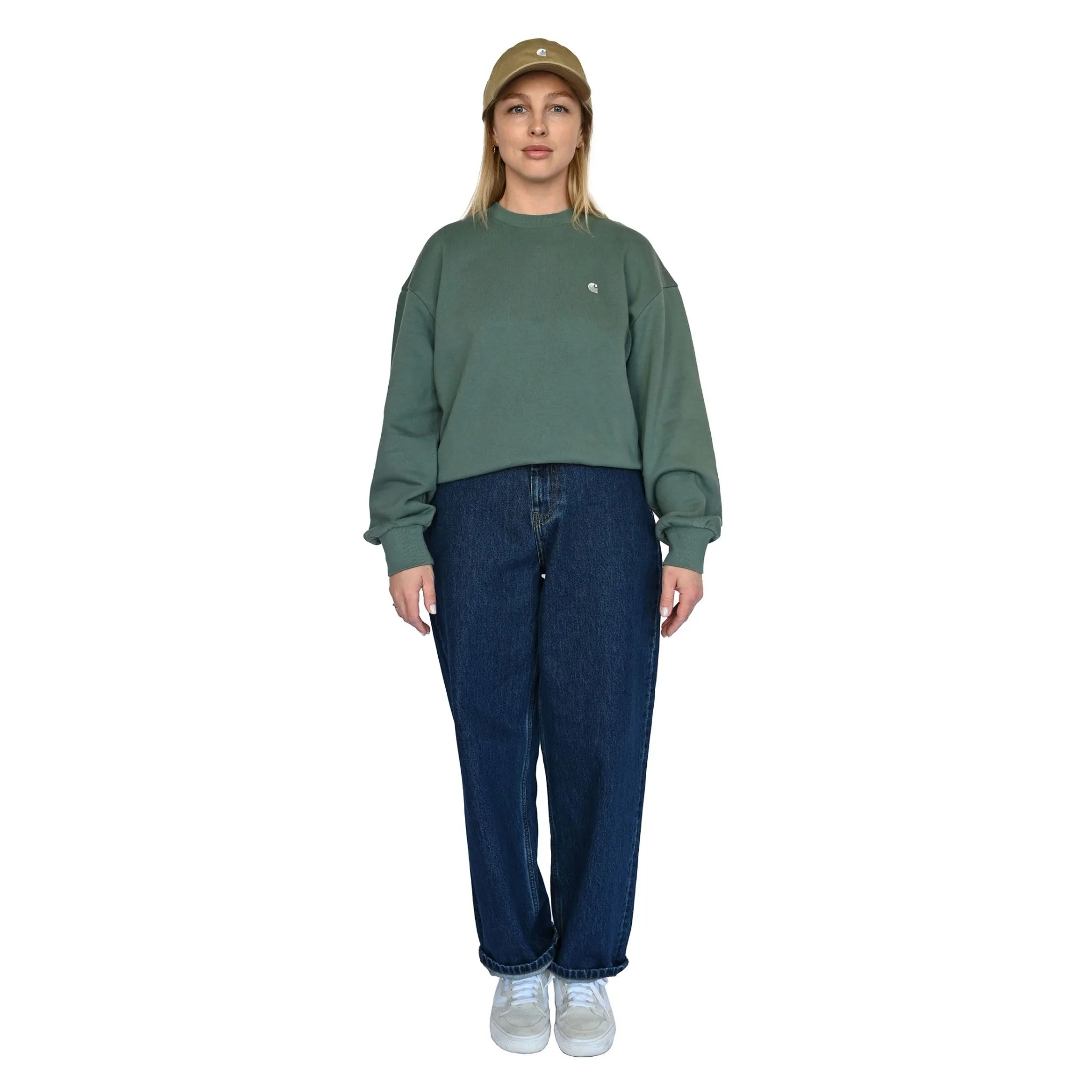 Carhartt WIP Women Casey Sweatshirt Silver Pine / Silver
