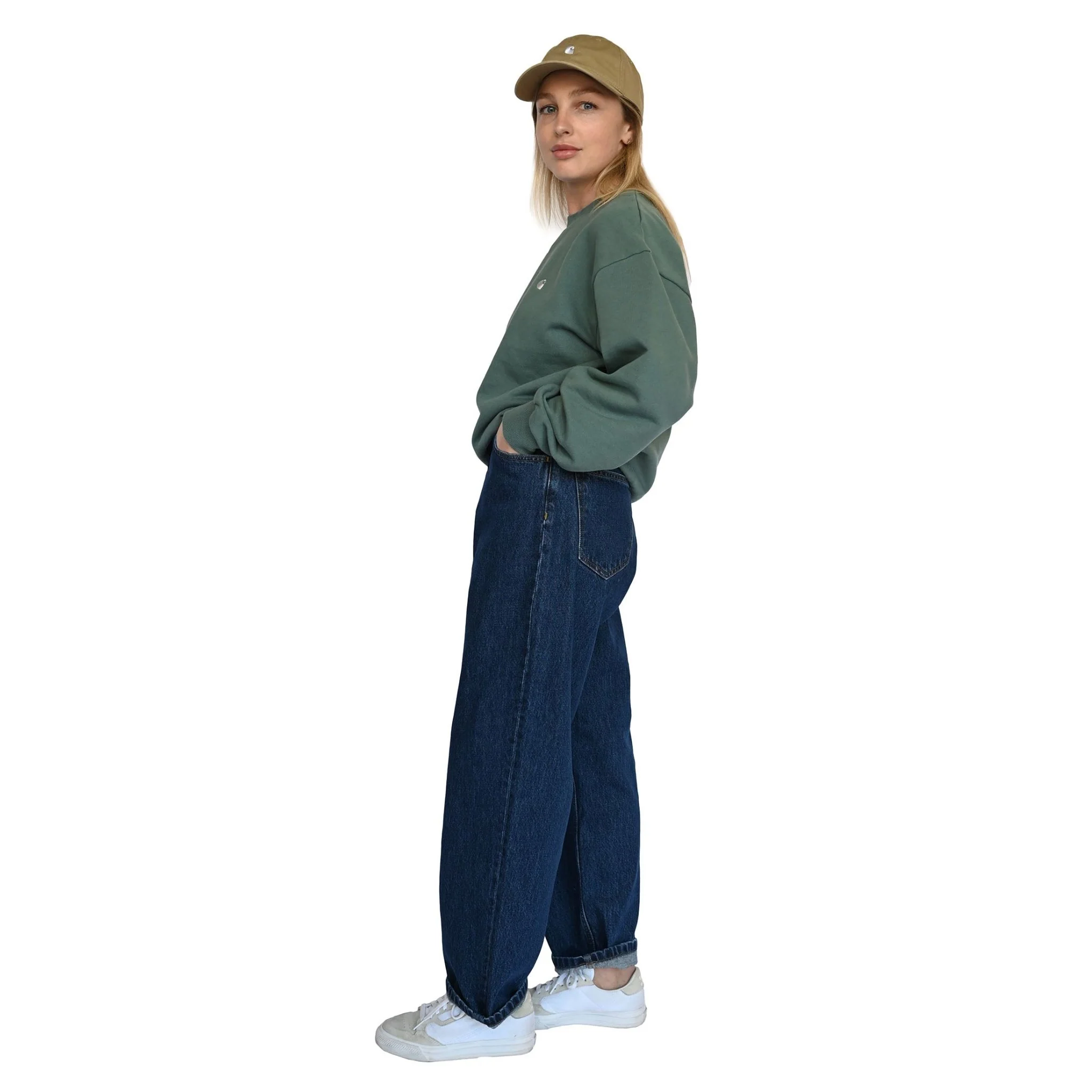 Carhartt WIP Women Casey Sweatshirt Silver Pine / Silver - Image 3
