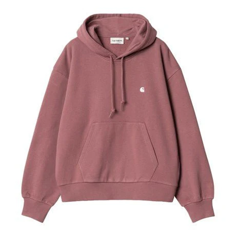 Carhartt WIP Women Hooded Casey Sweatshirt Dusky Pink / Silver