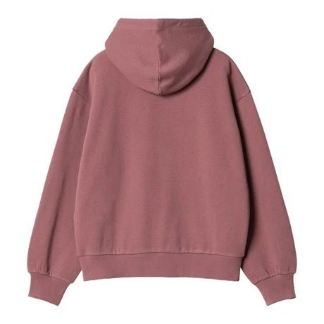 Carhartt WIP Women Hooded Casey Sweatshirt Dusky Pink / Silver - Image 3