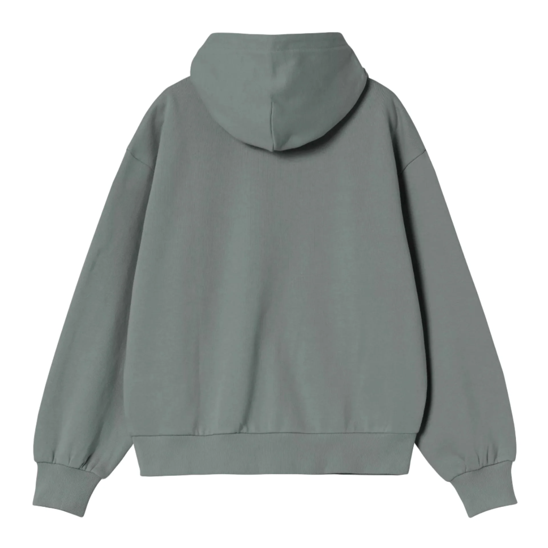 Carhartt WIP Women W Hooded Casey Sweatshirt Velvet Green / Silver - Image 3