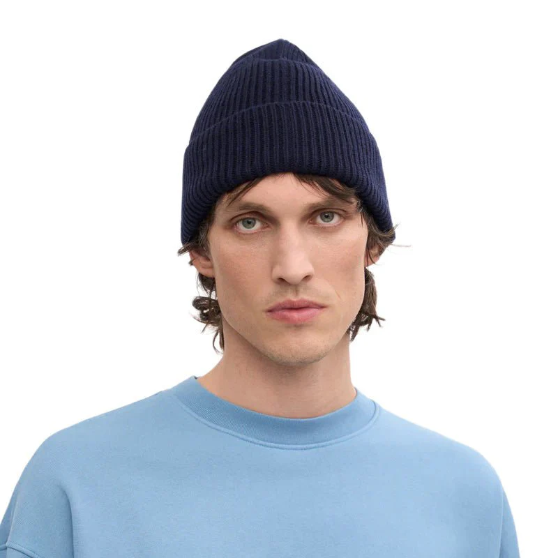 Colorful Standard Merino Wool Beanie Navy