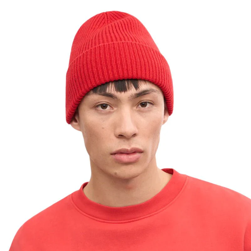Colorful Standard Merino Wool Beanie Scarlet Red