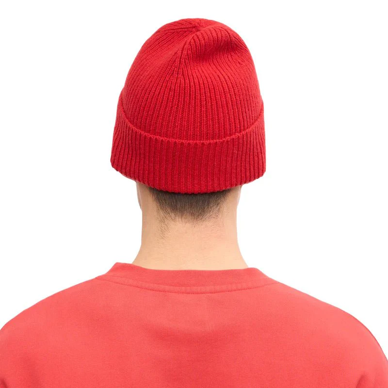 Colorful Standard Merino Wool Beanie Scarlet Red - Image 2