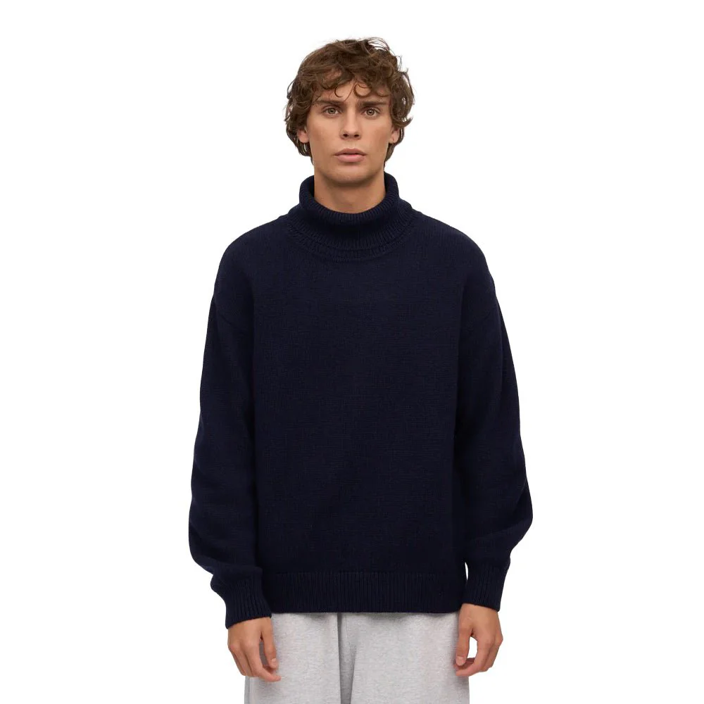 Colorful Standard Merino Wool Turtleneck Navy Blue