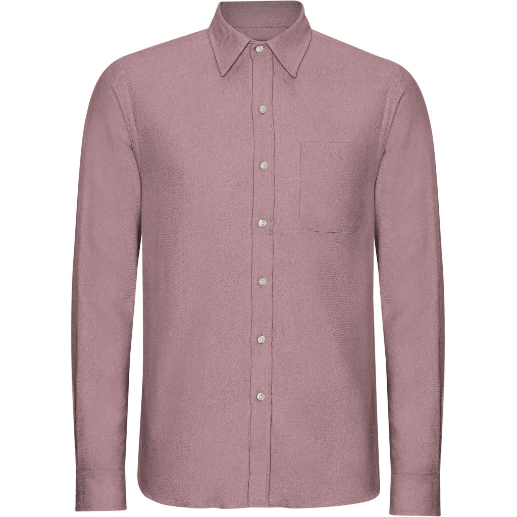 Colorful Standard Organic Flannel Shirt Purple Haze