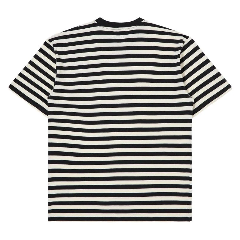 Edwin Basic Stripe T-Shirt Black / White - Image 2