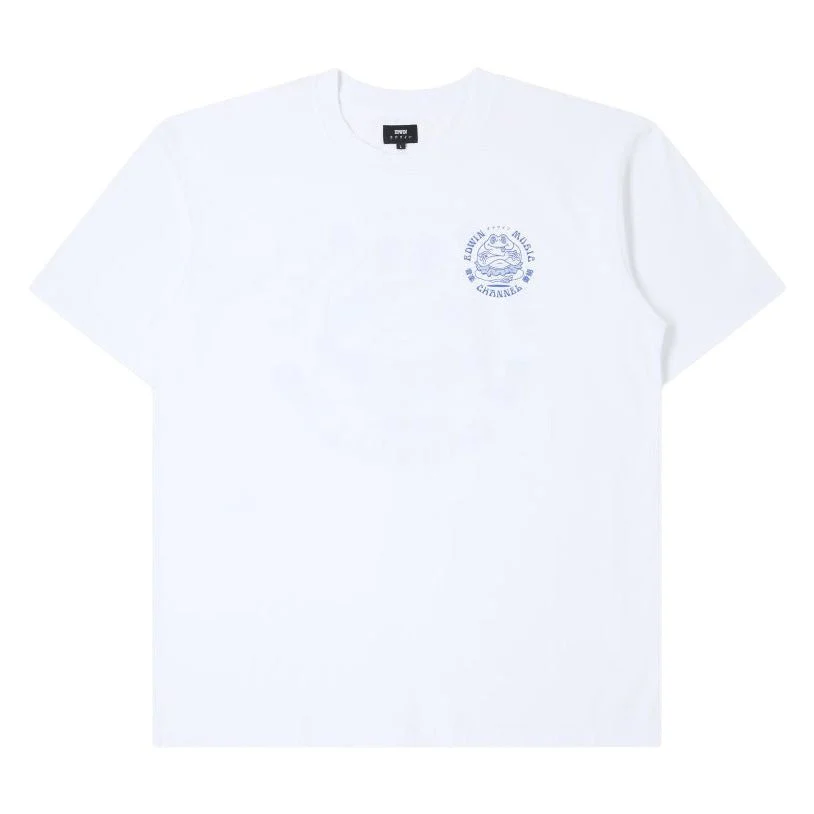 Edwin Edwin Music Channel T-Shirt White Garment Washed