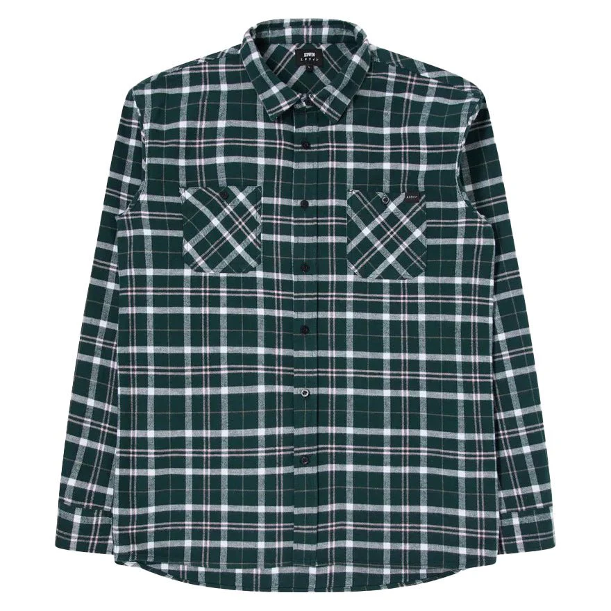 Edwin Labour Shirt Flannel Pine Grove / Pink - Image 2