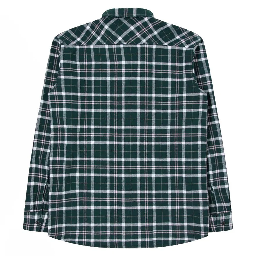 Edwin Labour Shirt Flannel Pine Grove / Pink - Image 3