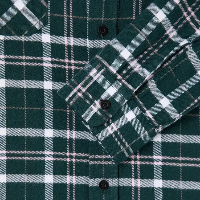 Edwin Labour Shirt Flannel Pine Grove / Pink - Image 4