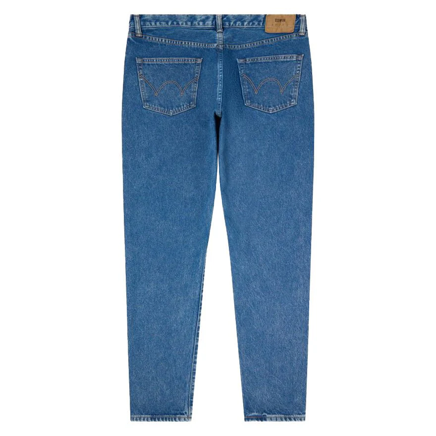 Edwin Reg Tapered Kaihara Open End Denim Blue Mid Light Used - Image 5