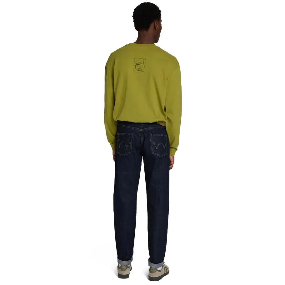 Edwin Regular Tapered Kurabo Recycled Denim Blue Rinsed - Image 3