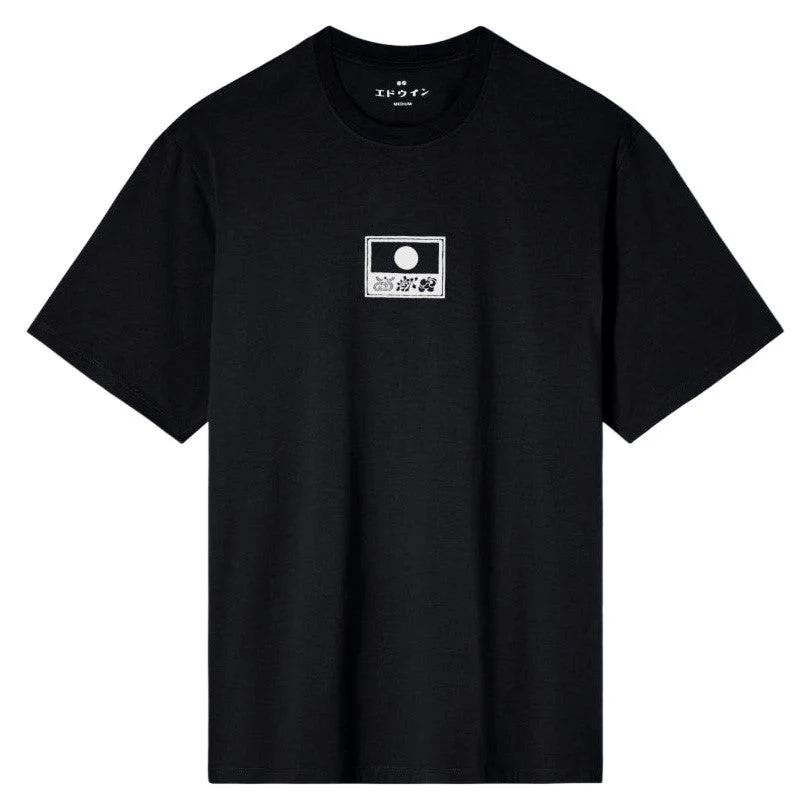 Edwin Staff T-Shirt Black Garment Washed