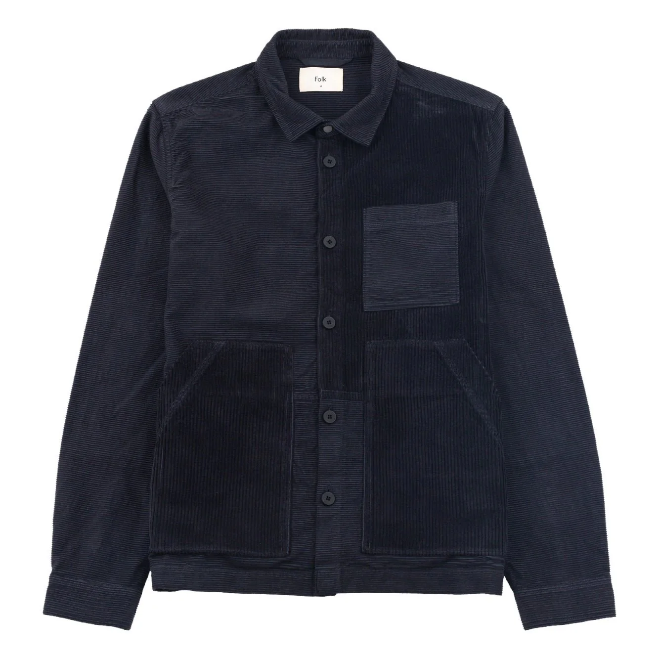 Folk Assembly Worker Jacket Cord Mix Soft Black