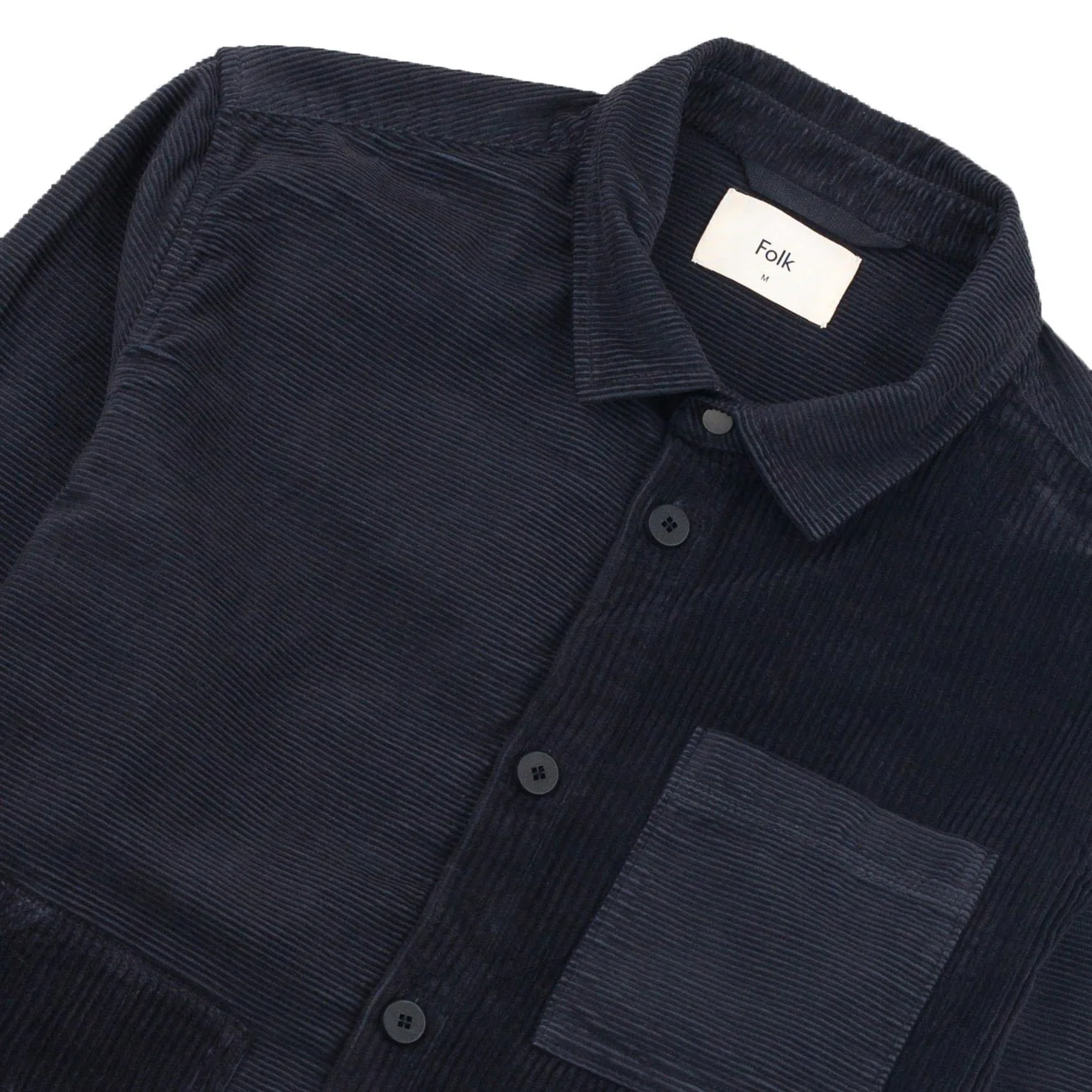 Folk Assembly Worker Jacket Cord Mix Soft Black - Image 3