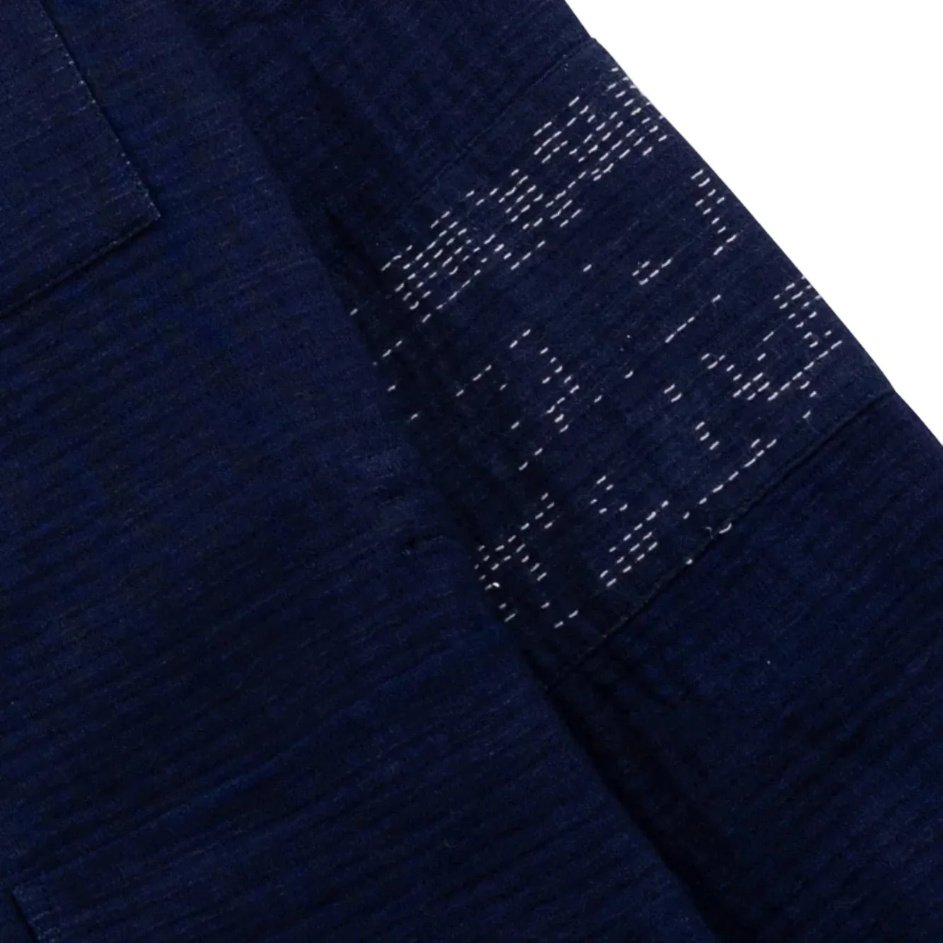 Folk Cotton Assembly Jacket Textured Indigo - Image 4