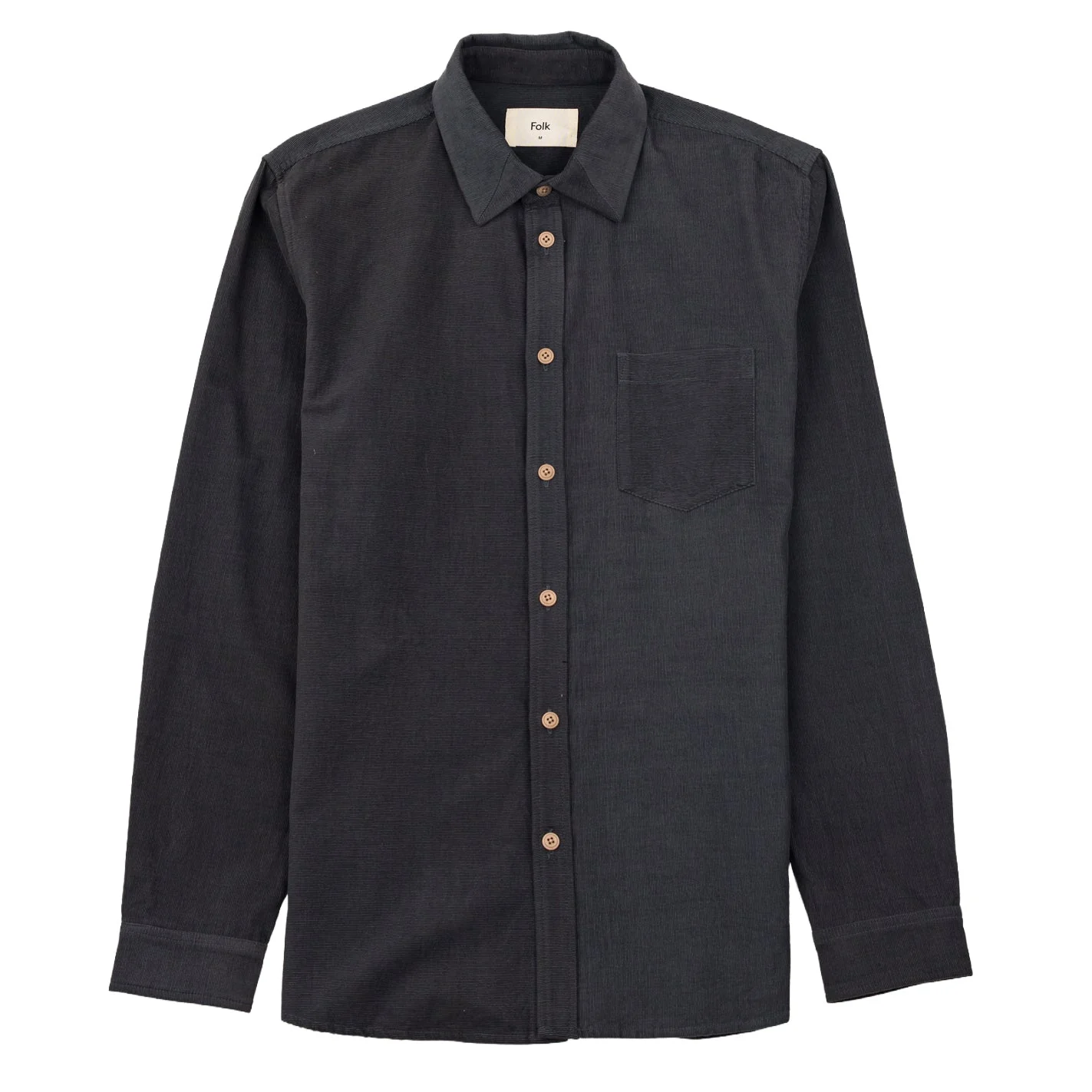 Folk Direction Babycord Shirt Charcoal