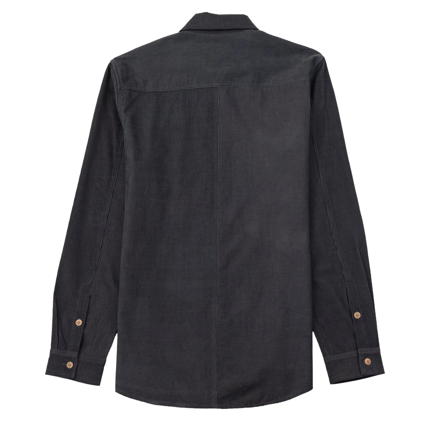 Folk Direction Babycord Shirt Charcoal - Image 4