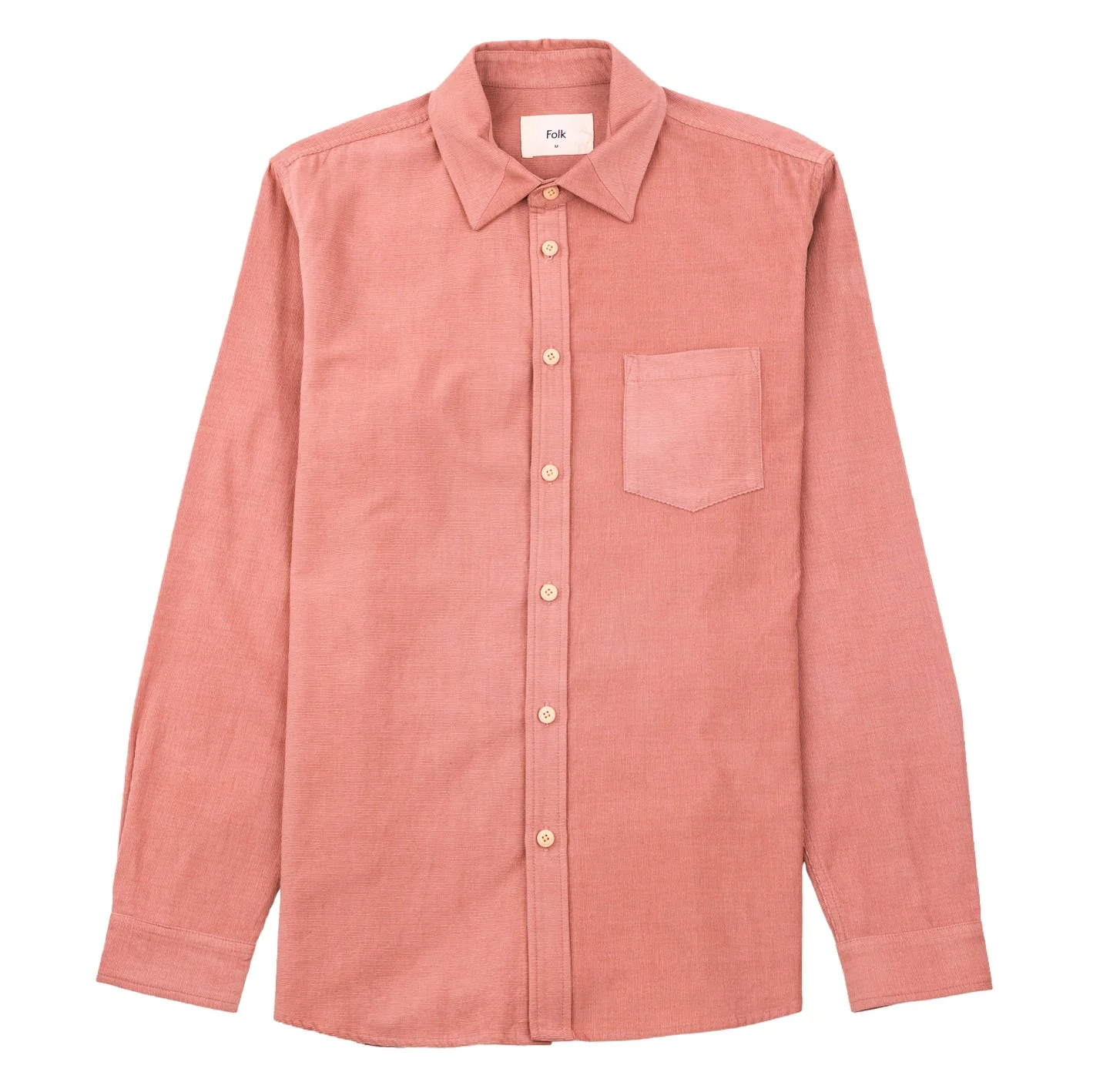 Folk Direction Babycord Shirt Dusty Pink