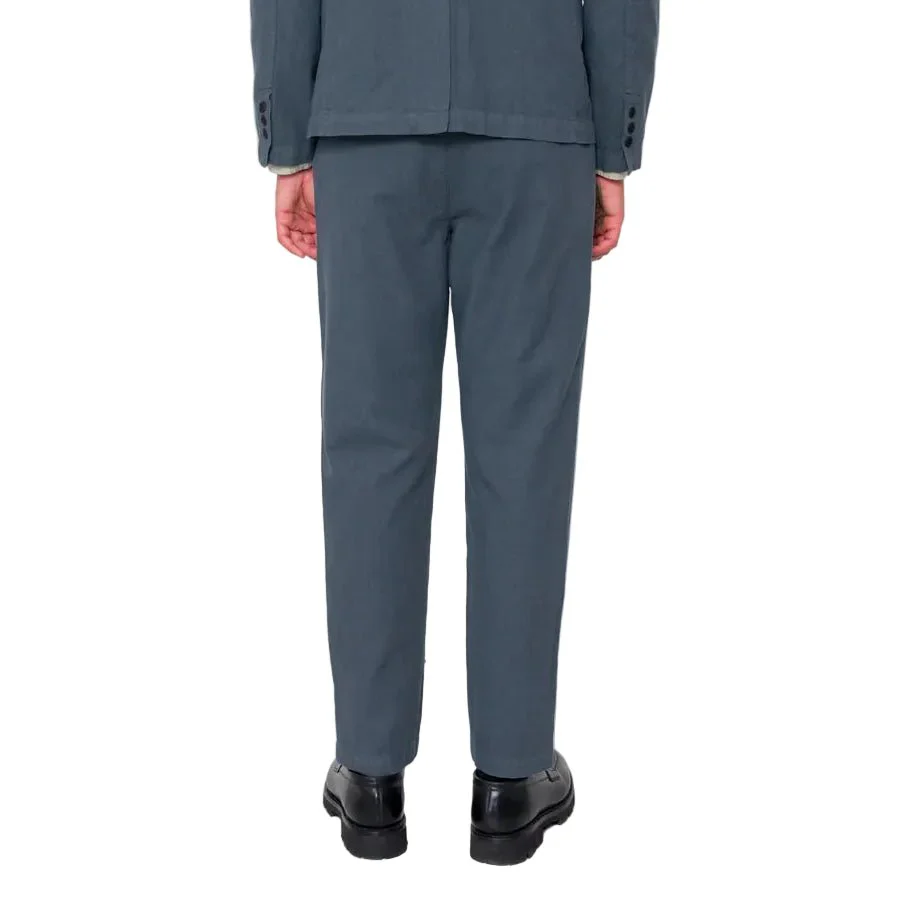 Folk Linen/Cotton Fixed Waistband Trouser Charcoal - Image 4