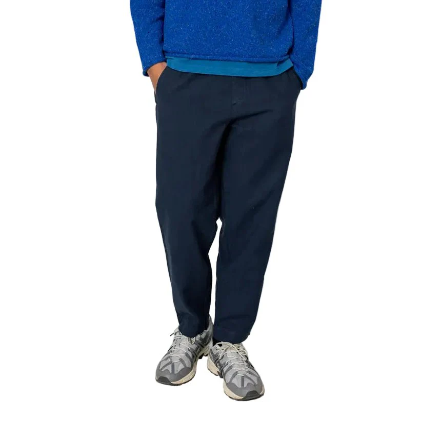 Folk Linen/ Cotton Assembly Pant Dark Navy