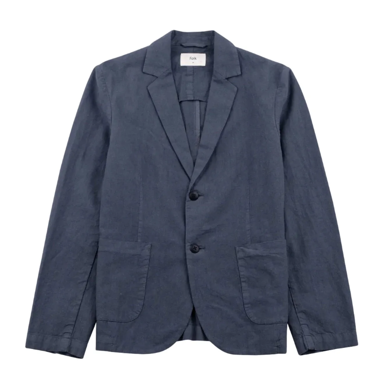 Folk Linen/Cotton Blazer Charcoal - Image 2