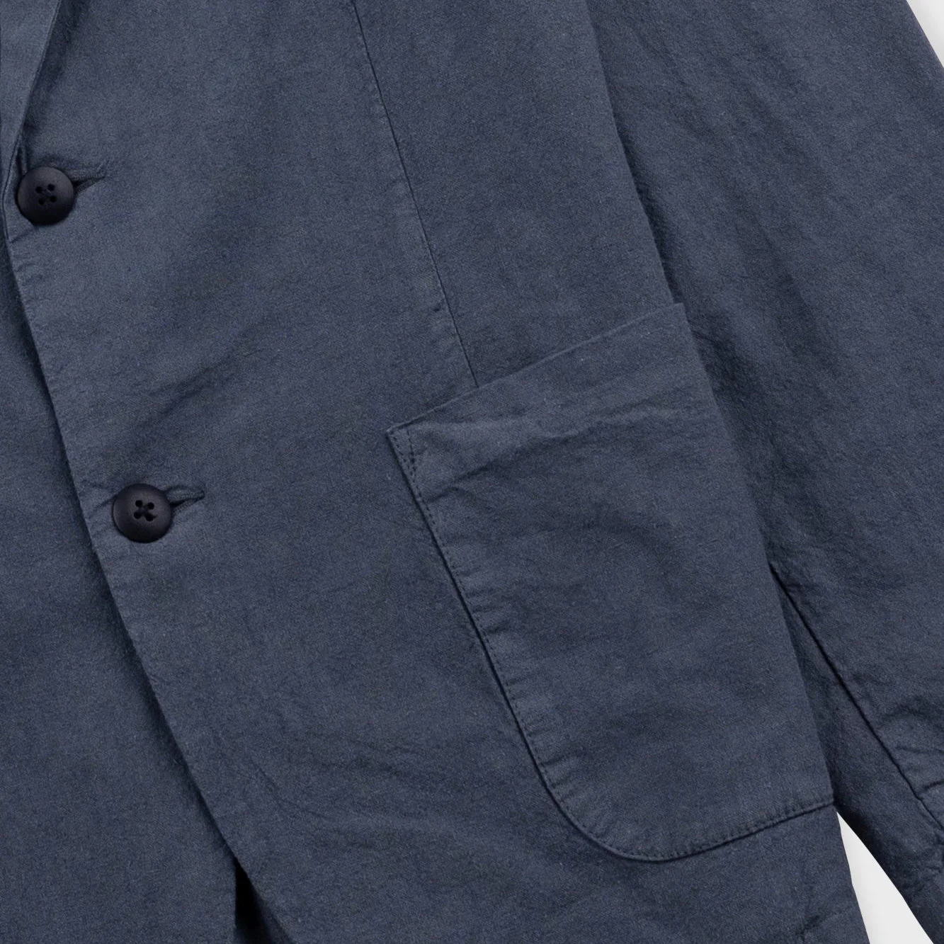 Folk Linen/Cotton Blazer Charcoal - Image 4