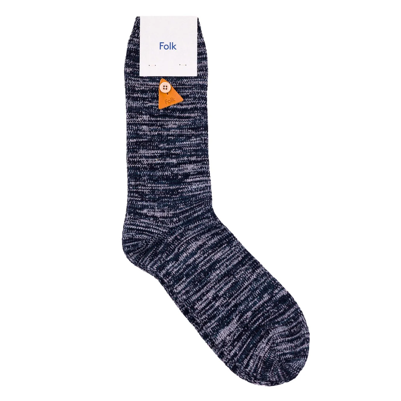 Folk Melange Sock Black Mix