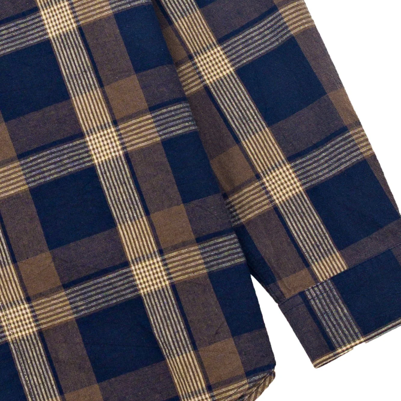 Folk Relaxed Fit Shirt Navy / Olive Check - Image 4