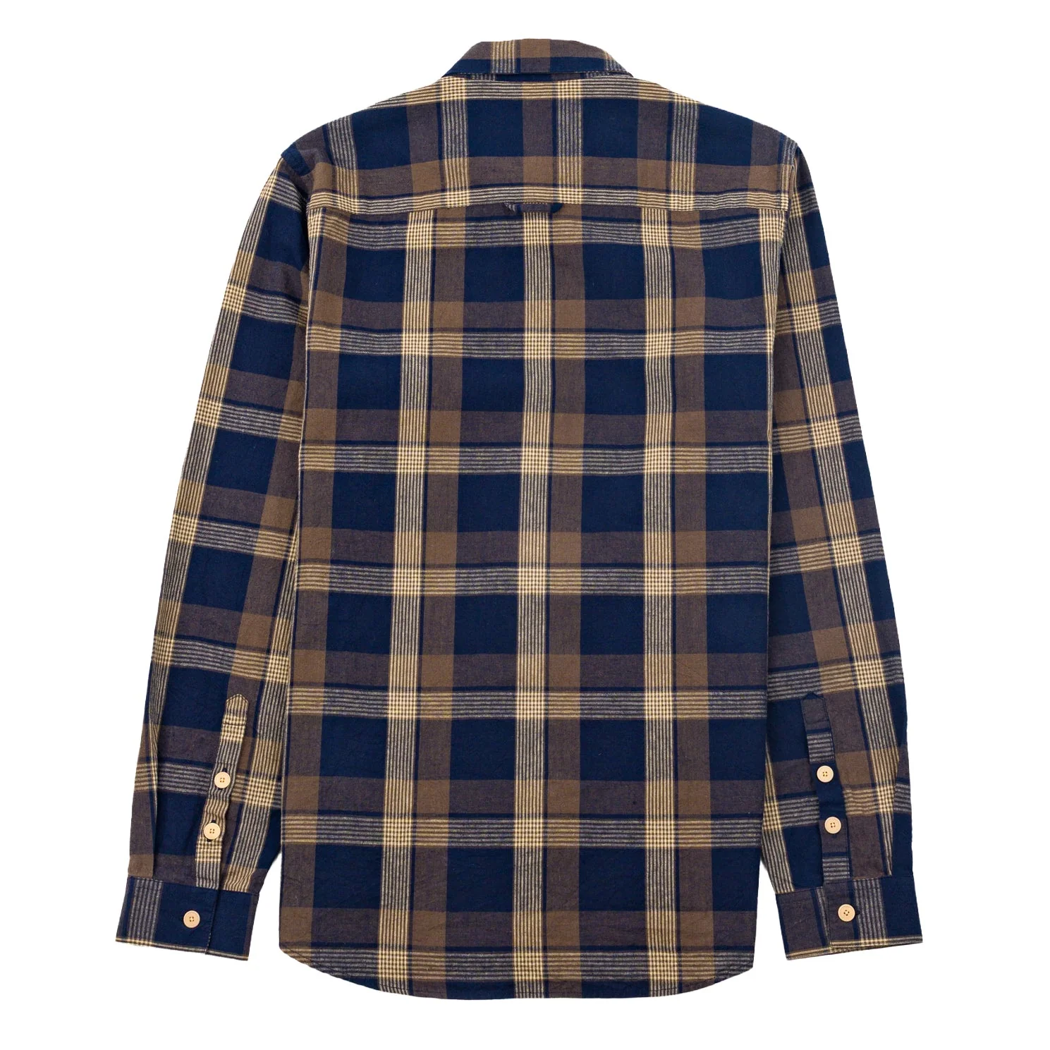 Folk Relaxed Fit Shirt Navy / Olive Check - Image 6