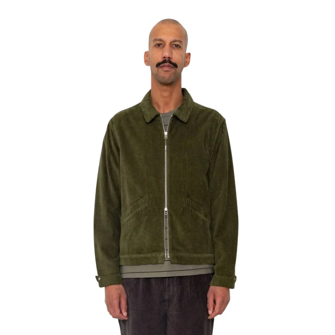 Folk Signal Blouson Chunky Cord Olive - Image 2
