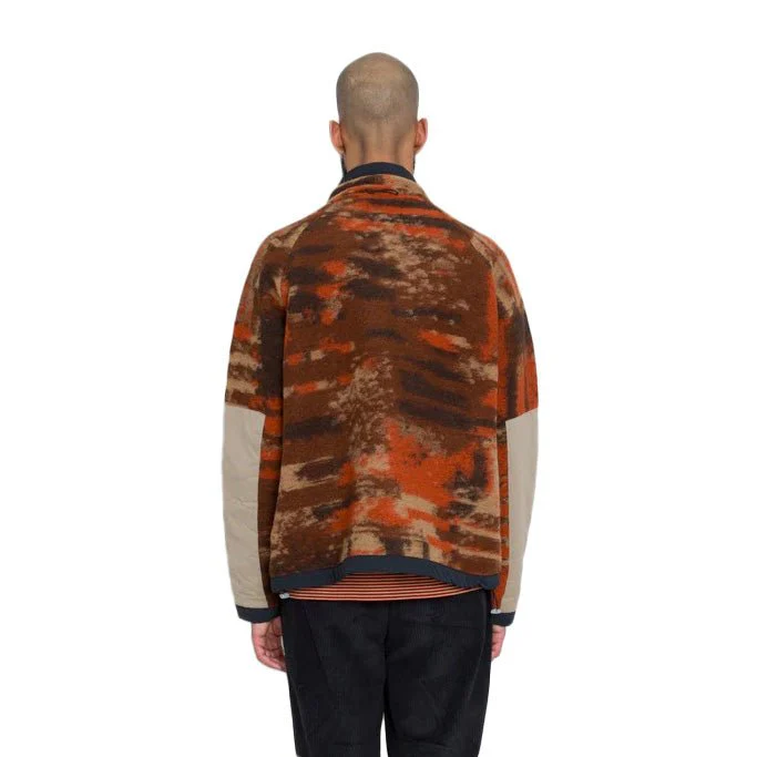 Folk Signal Fleece Multi Jacquard Rust - Image 5