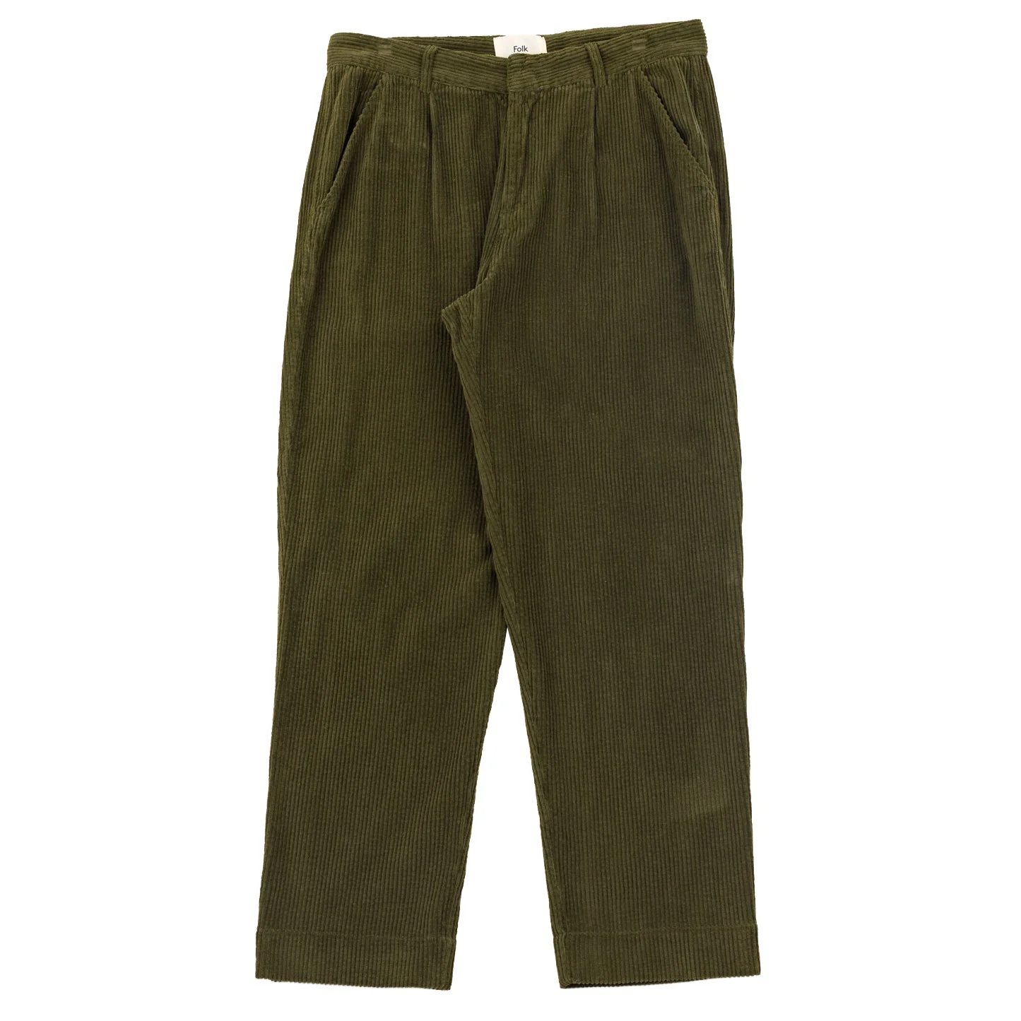 Folk Signal Pant Olive Chunky Cord Olive